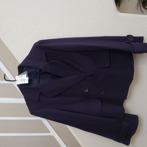 Women's Navy Blue double breastfed short jacket, size 12